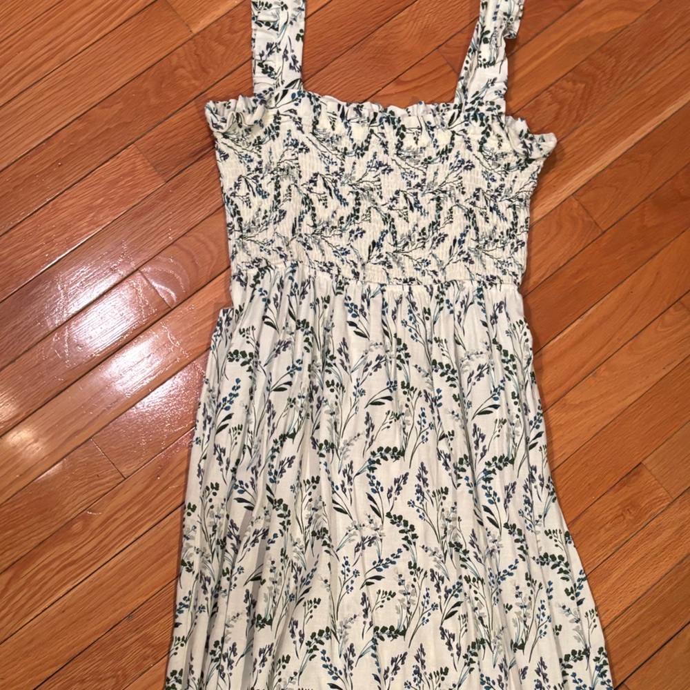 Zara Floral cinched top Maxi Dress - Picture 2 of 8